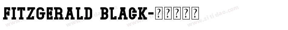 Fitzgerald Black字体转换